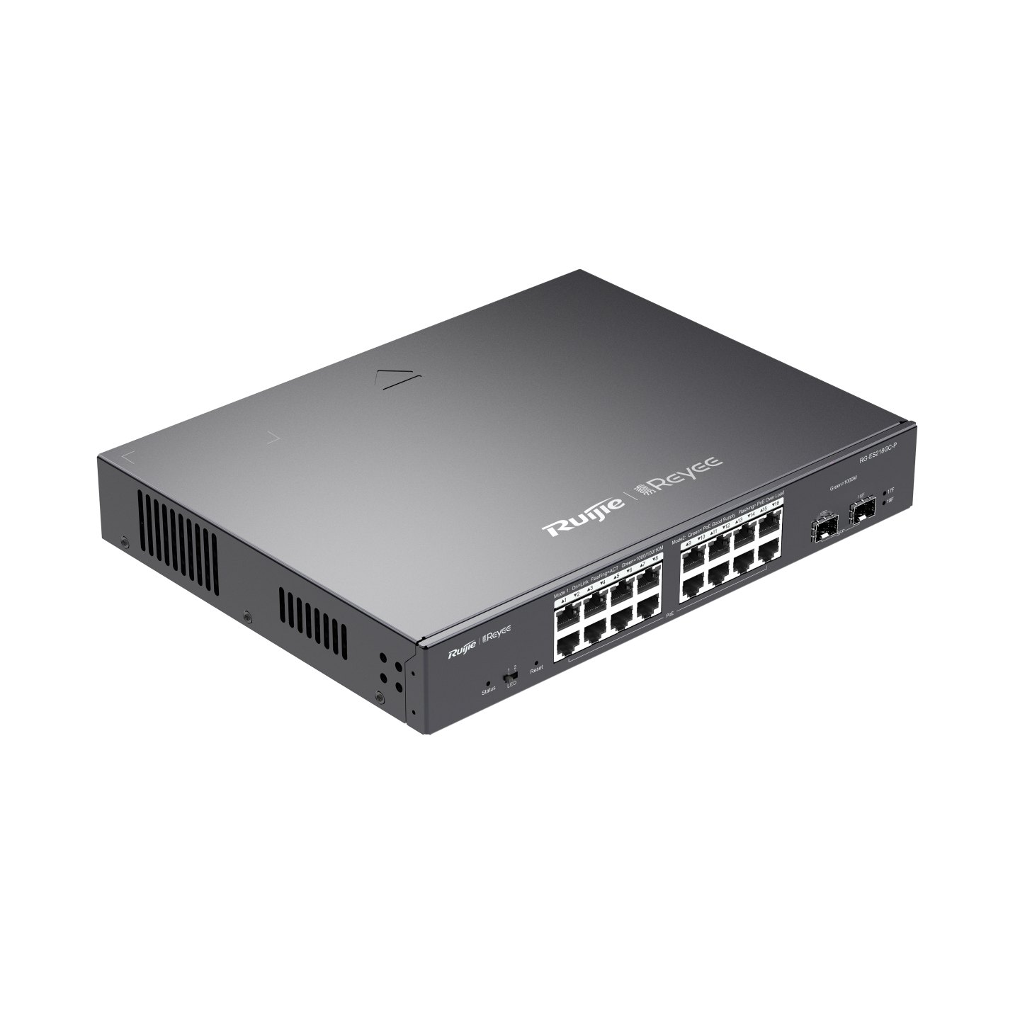 RG-ES218GC-P – Switch PoE cloud 16×PoE+ + 2 uplink – 36 Gbps – Image 2