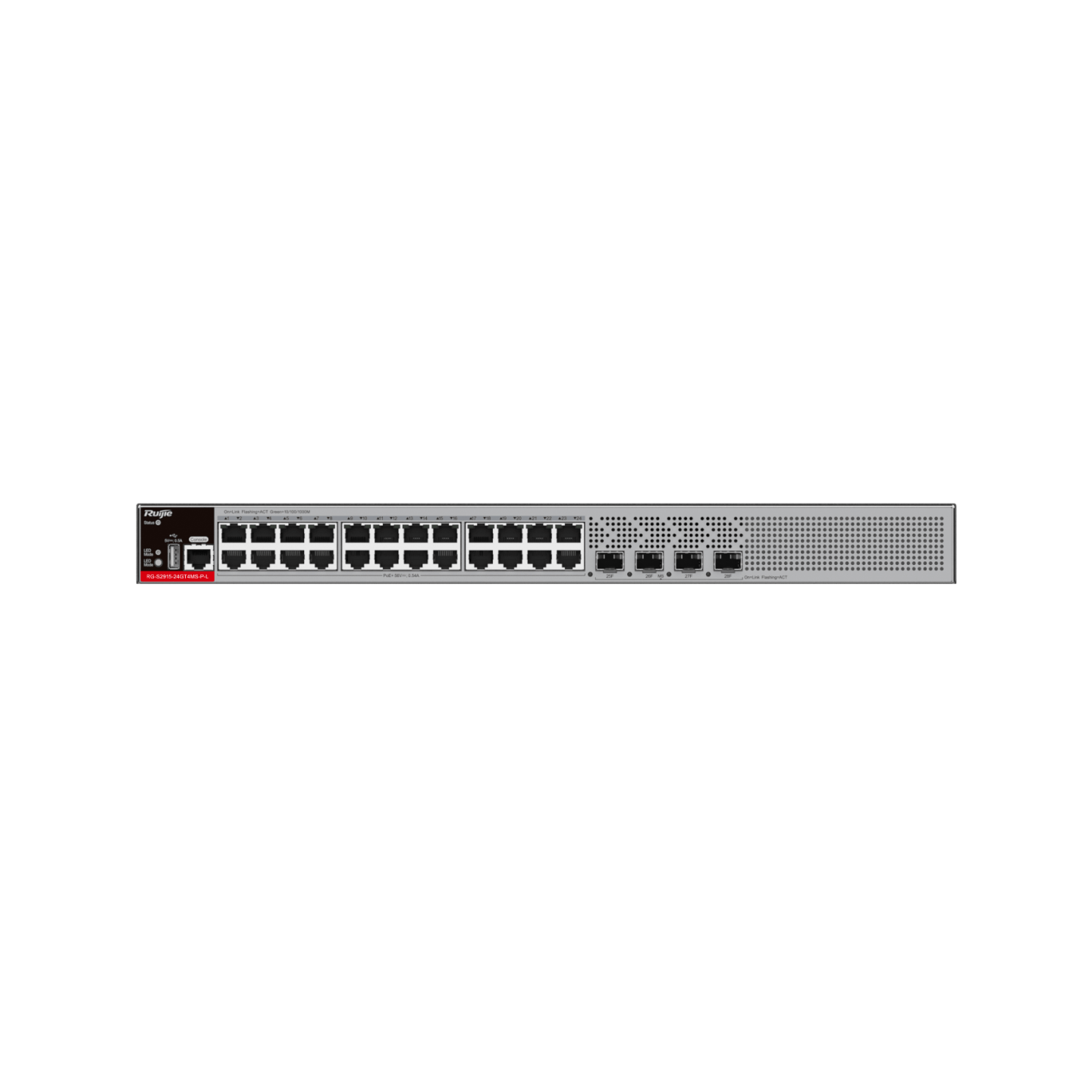RG-S2915-24GT4MS-P-L – L2+ Switch PoE 24 ports + 4 SFP – Image 2