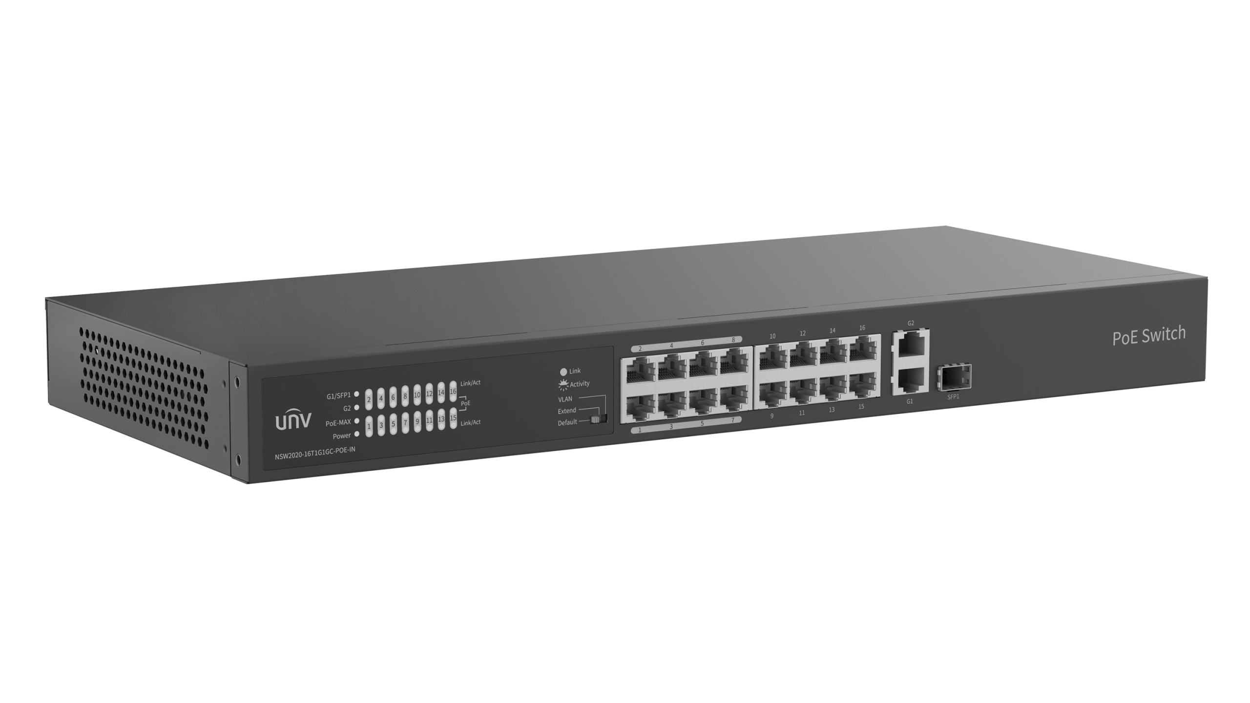 NSW2020-16T1GT1GC-POE-IN – Switch PoE 16 ports – 7.2 Gbps – Image 3