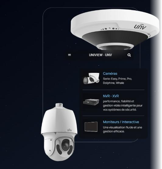 Caméras de Vidéosurveillance Uniview Maroc